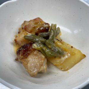 じゃが芋と鶏肉のマスタードソテー